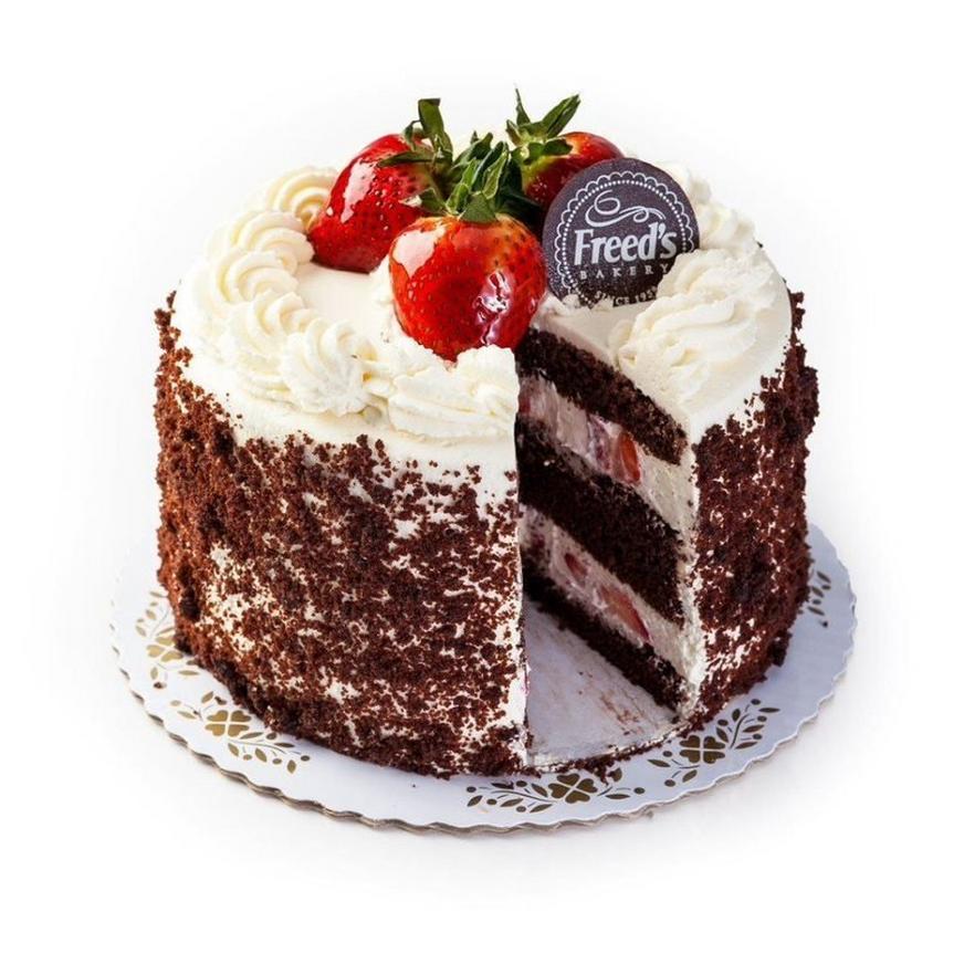 Brown Derby Chocolate Shortcake, 7in Round - Freed's Bakery