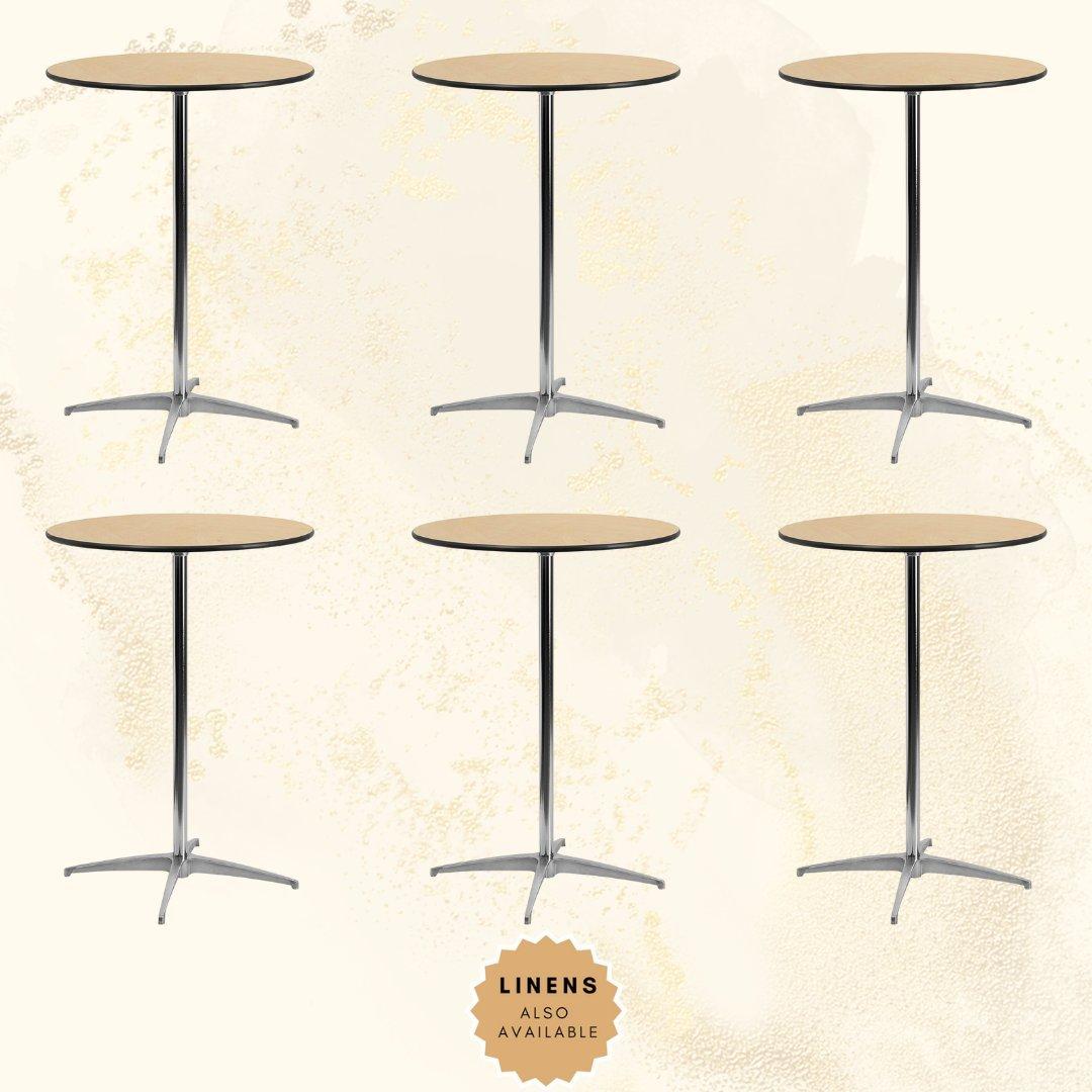  Posh Express Rentals 6 Lowboy 30" Cocktail Tables (30" Diameter
