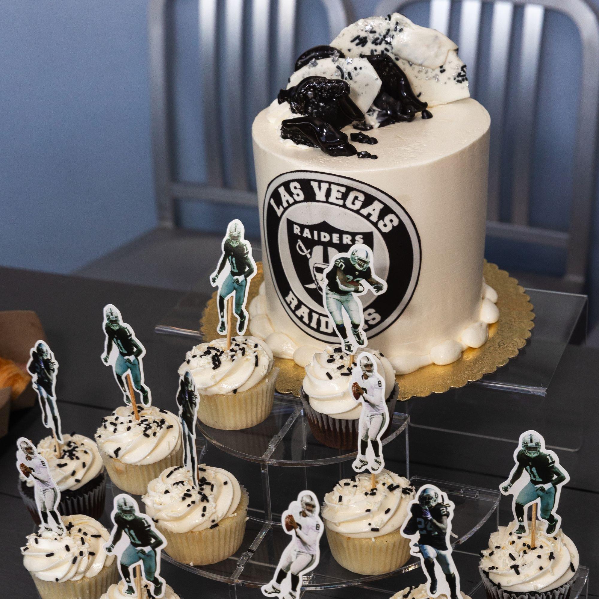 Raiders Super Fan Cake - Rolling in Dough Bakery