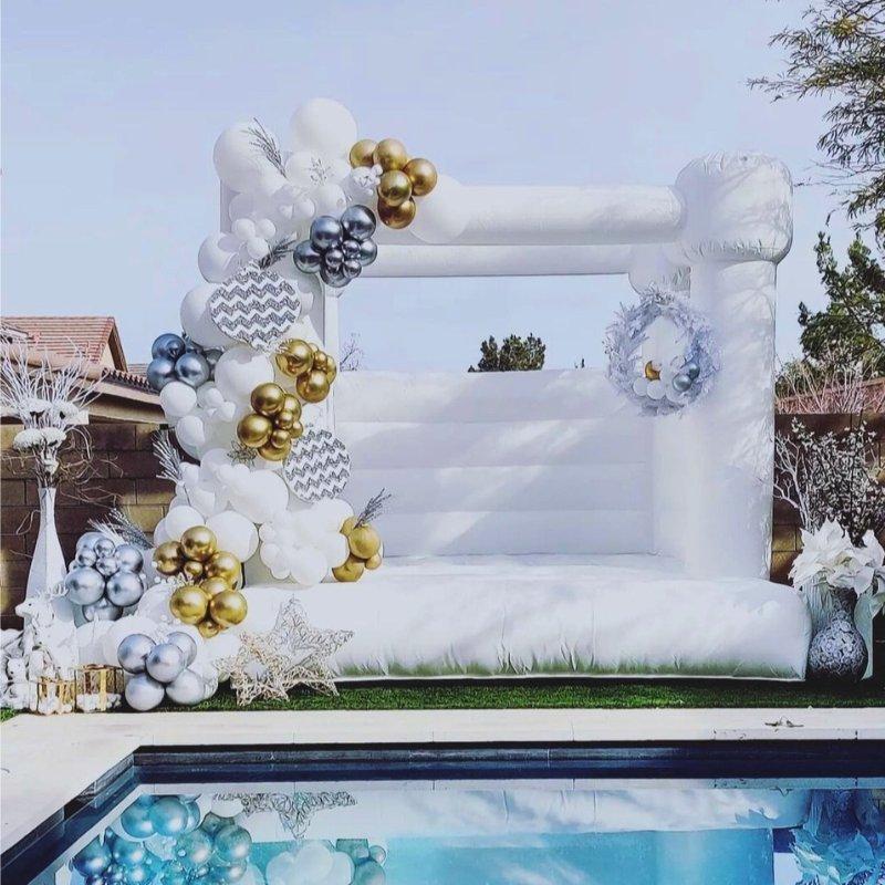 Boss Babe Bouncers - Holiday Glitz White Bounce House