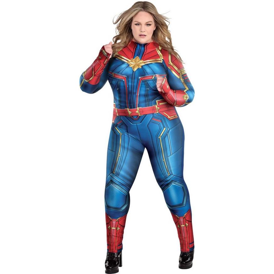 Adult Captain Marvel Plus Size Costume - Avengers Infinity Saga