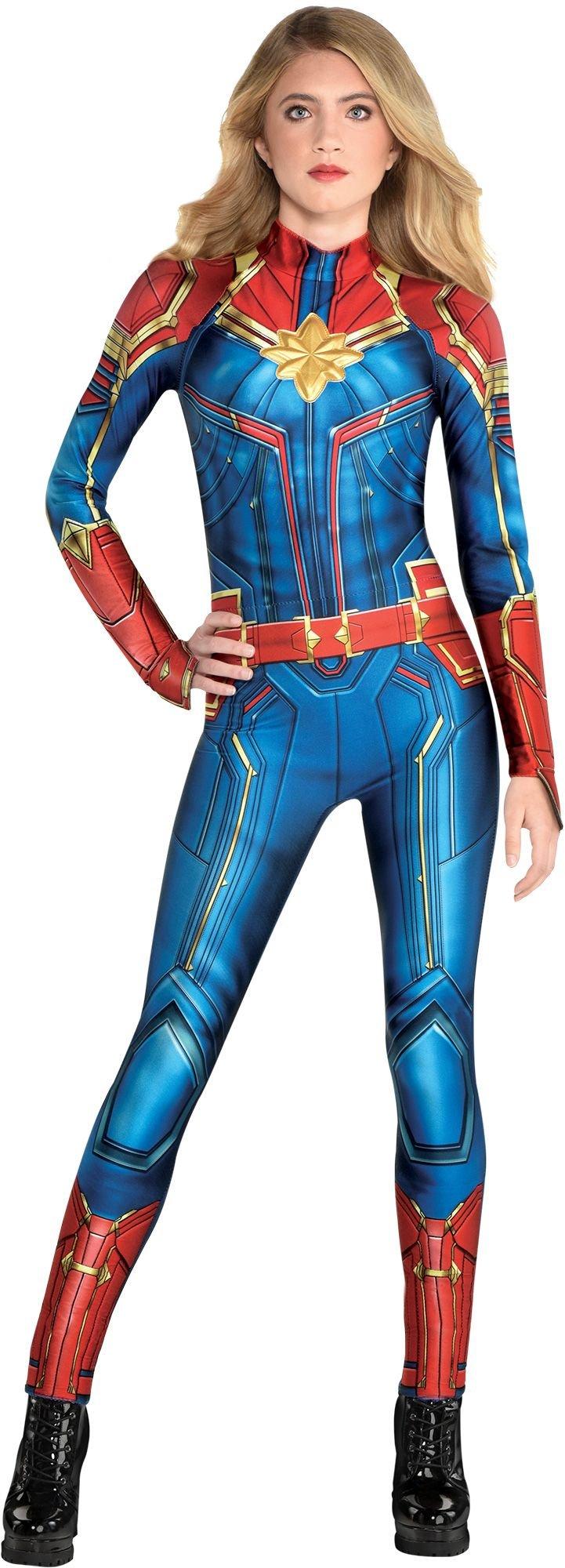 Adult Captain Marvel Costume Avengers Infinity Saga Party City
