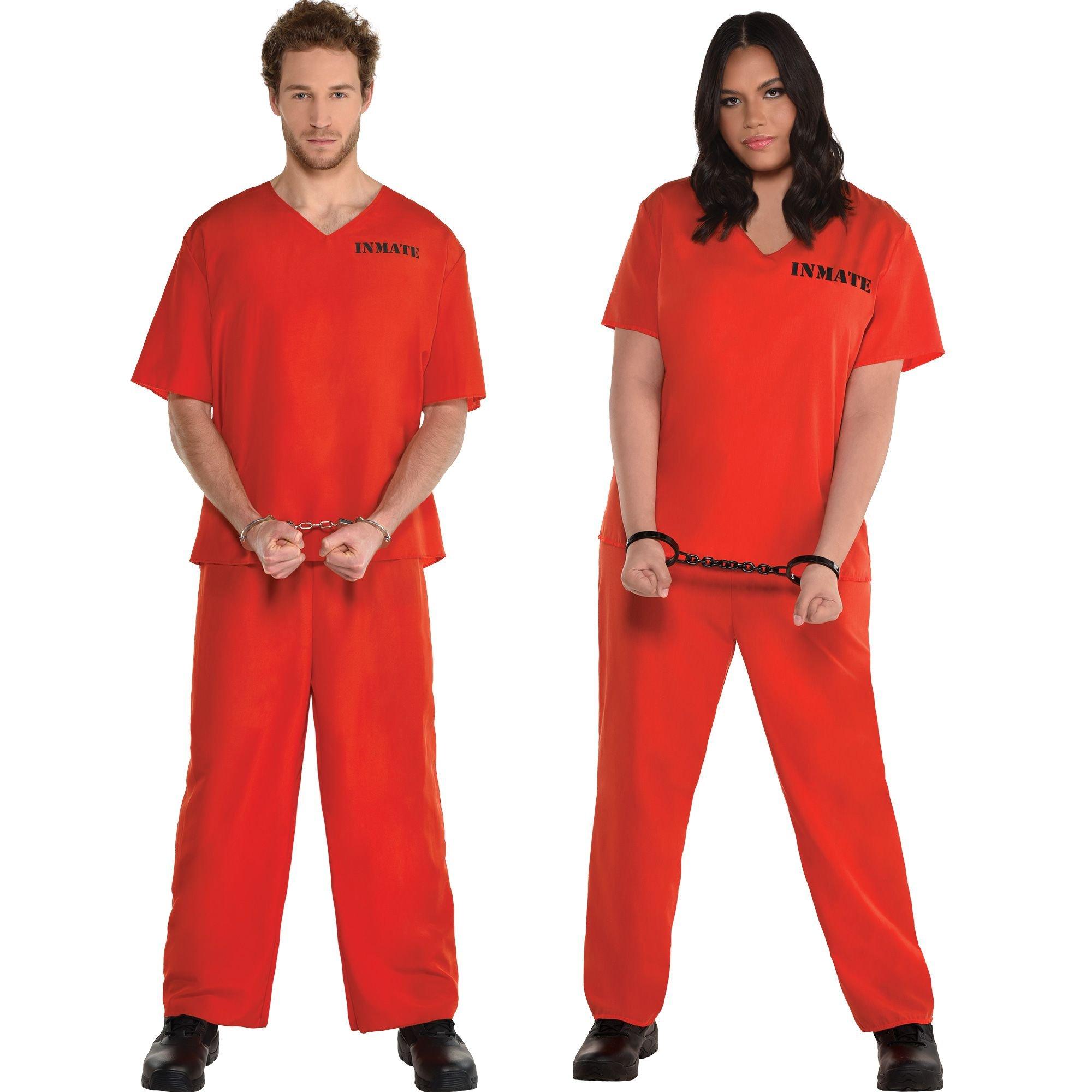 Adult Orange Prisoner Costume Party City 3572