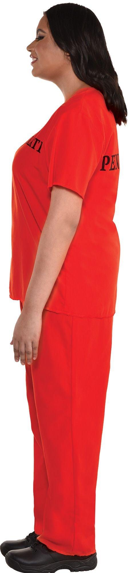 Plus Size Men's Prison Jumpsuit Costume