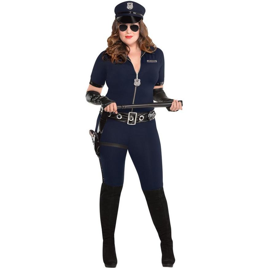 Adult Stop Traffic Sexy Cop Costume - Plus Size