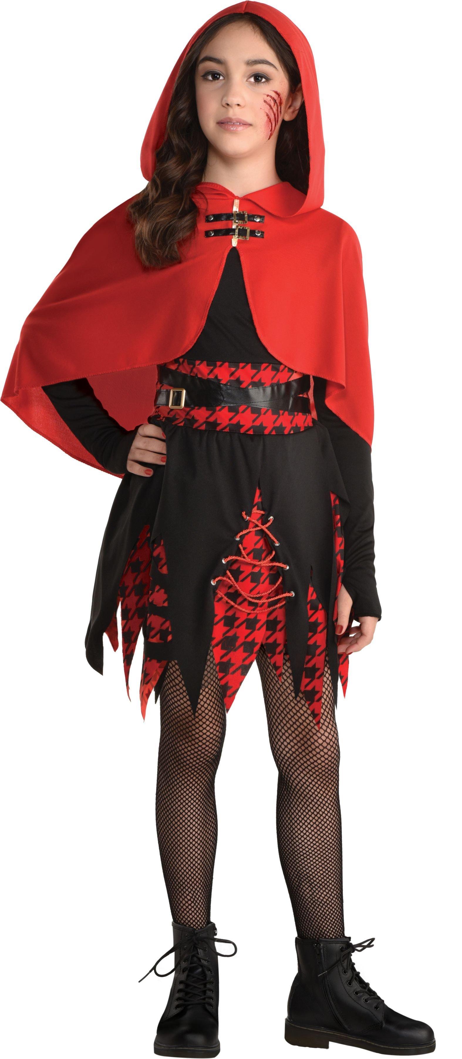 Kids Rebel Red Riding Hood Costume Party City