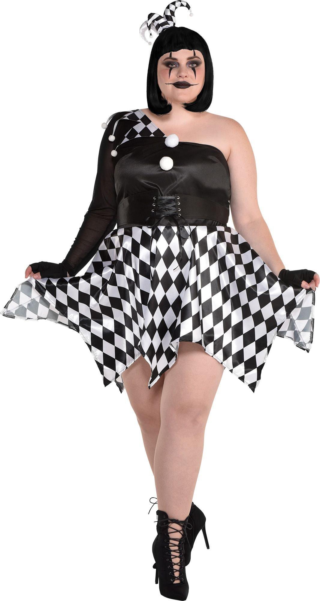 Cute Court Jester Costume for Plus Size Women