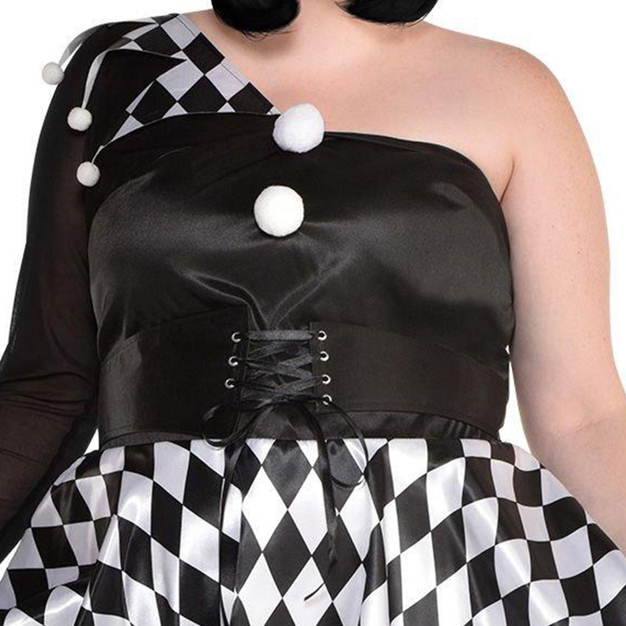 Adult Bad Jester Costume - Plus Size