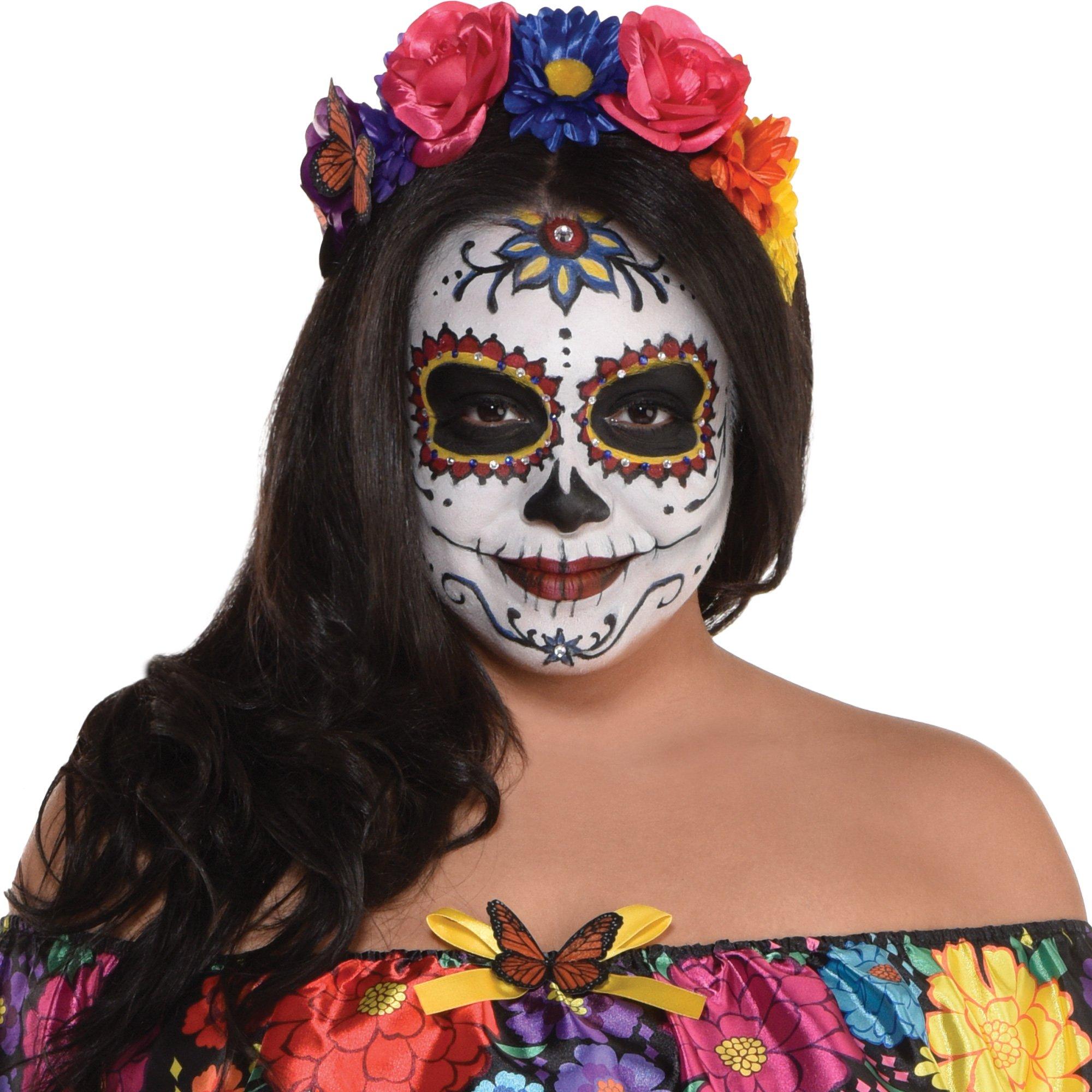 Sugar Skull Beauty Plus Size Costume for Adults - Day of the Dead