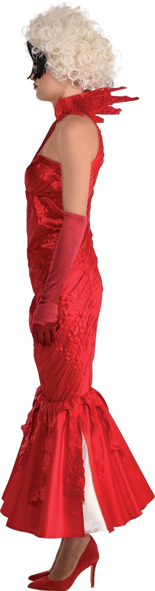 cruella red gown