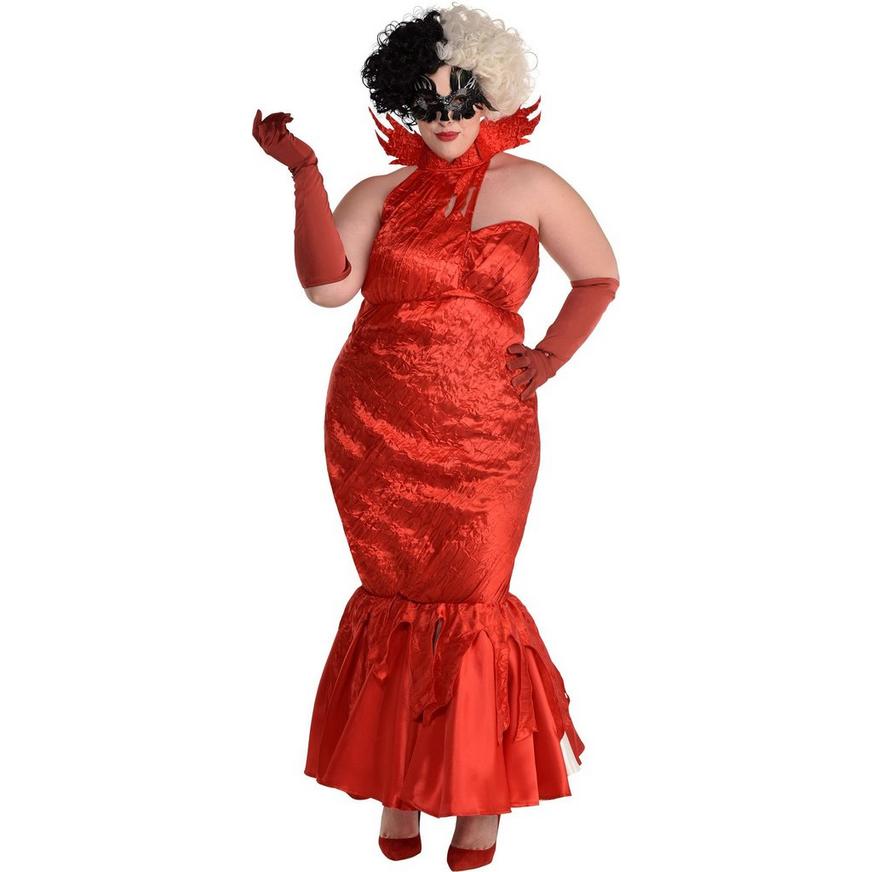 Subordinate Optimism Dim Adult Cruella Red Ball Dress Plus Size Costume - Disney Cruella | Party City