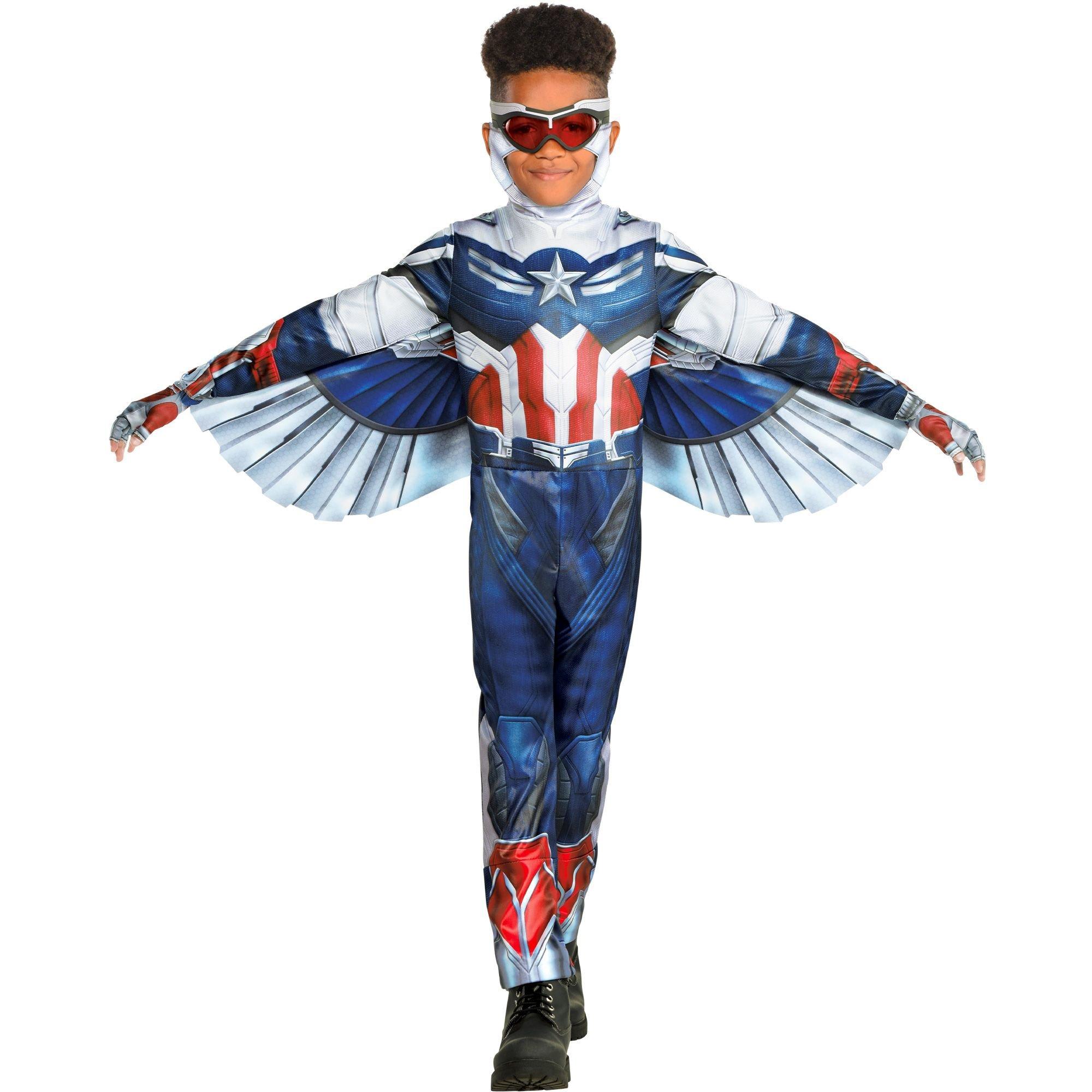 Captain America Falcon Boy's Costume