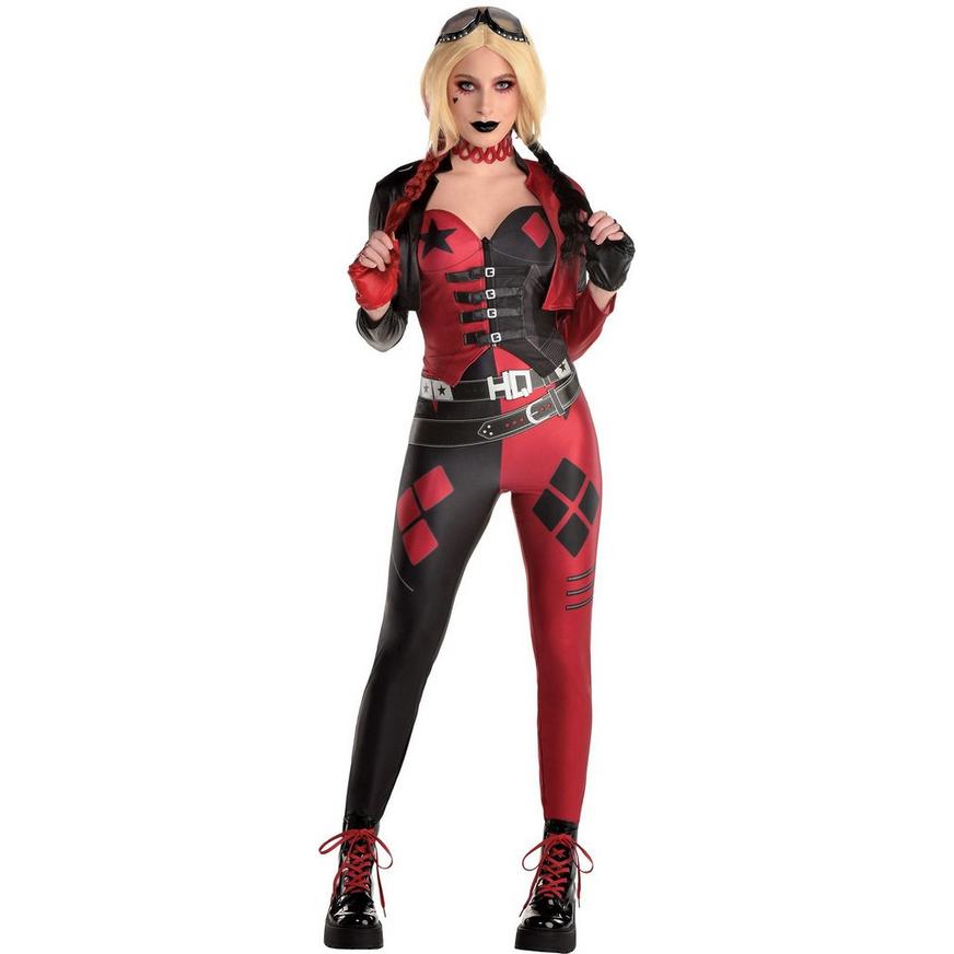 Womens Official Suicide Squad Harley Quinn Wig DC Fancy Dress Costume Accessory 