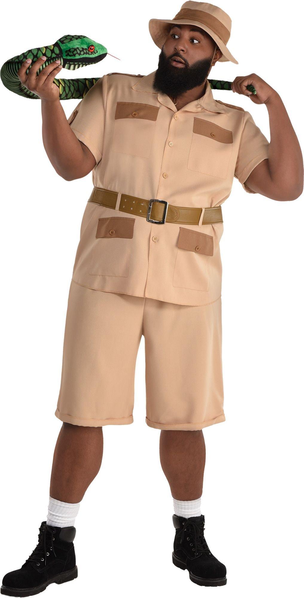 Men's Safari Plus Size Explorer Costume