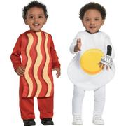 Breakfast Babies Bacon & Egg Twin Costumes