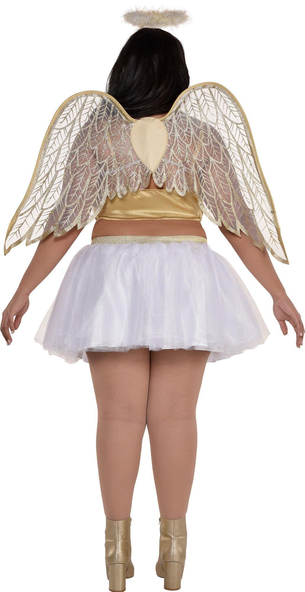 Adult Gilded Angel Costume - Plus Size