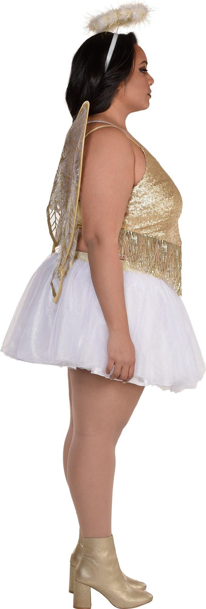 Adult Gilded Angel Costume - Plus Size