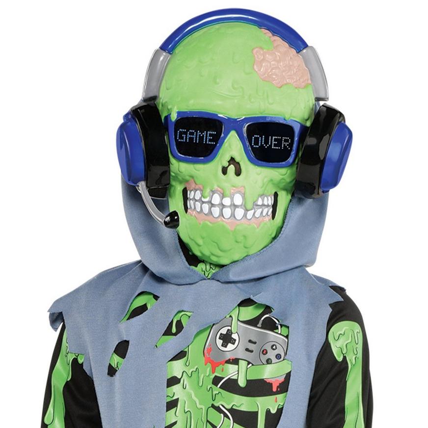Kids' Zombie Gamer Glow-in-the-Dark Costume