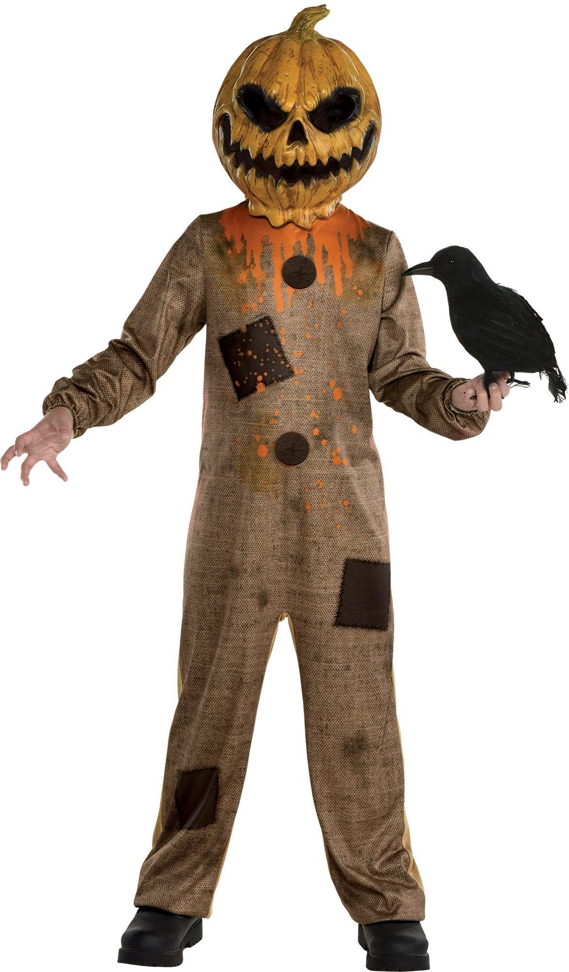 Kids' Rotten Pumpkin Scarecrow Costume | Party City