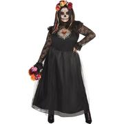 Day of the Dead Sacred Heart Couture Plus Size Dress for Adults