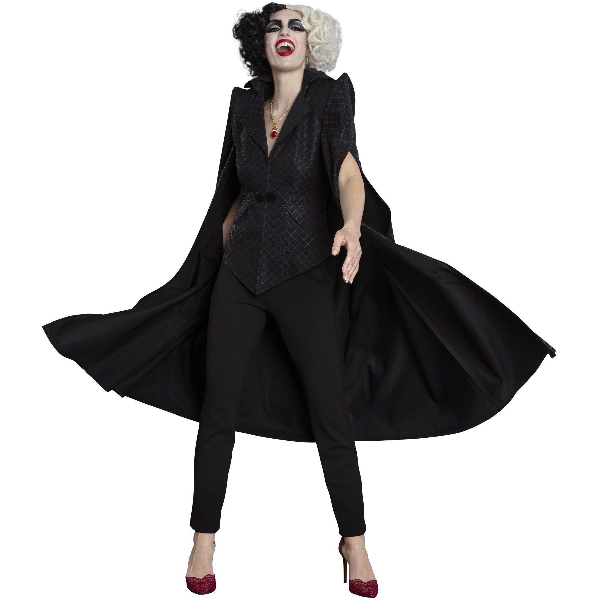 Women's Deluxe Cruella De Vil Coat Plus Size Costume