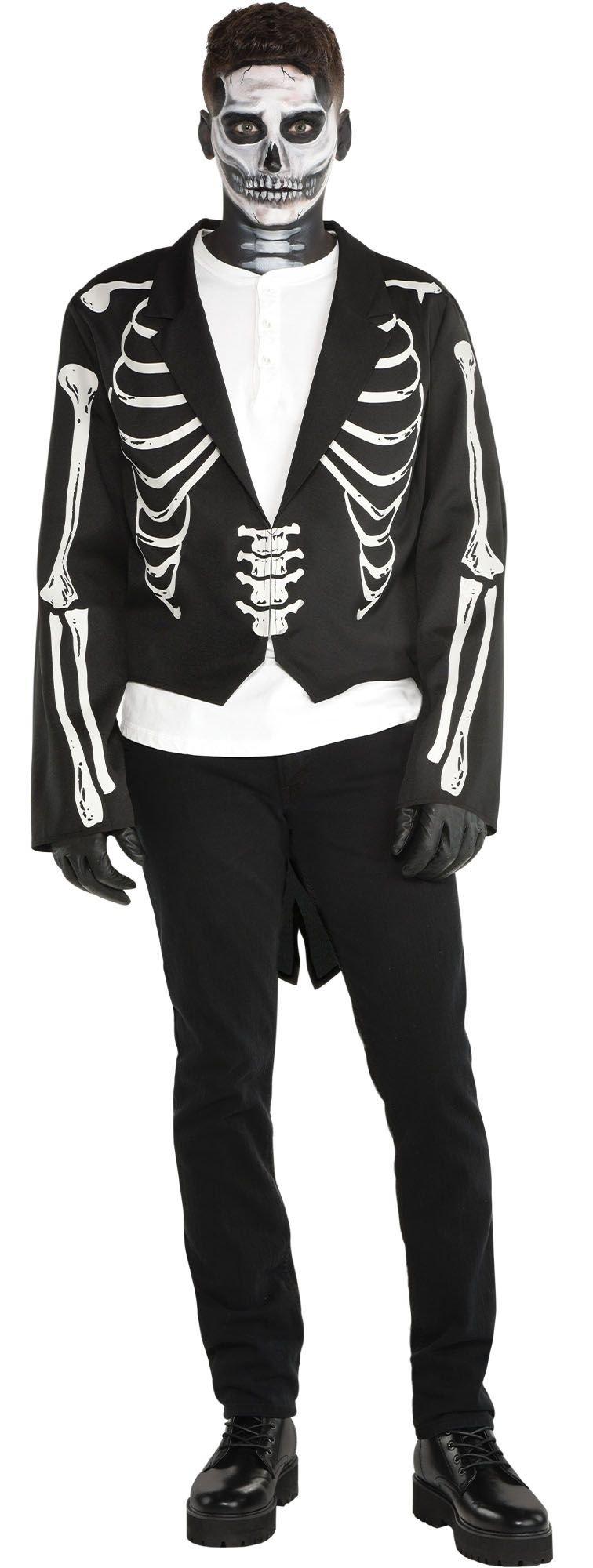 Skeleton Tailcoat Jacket for Adults