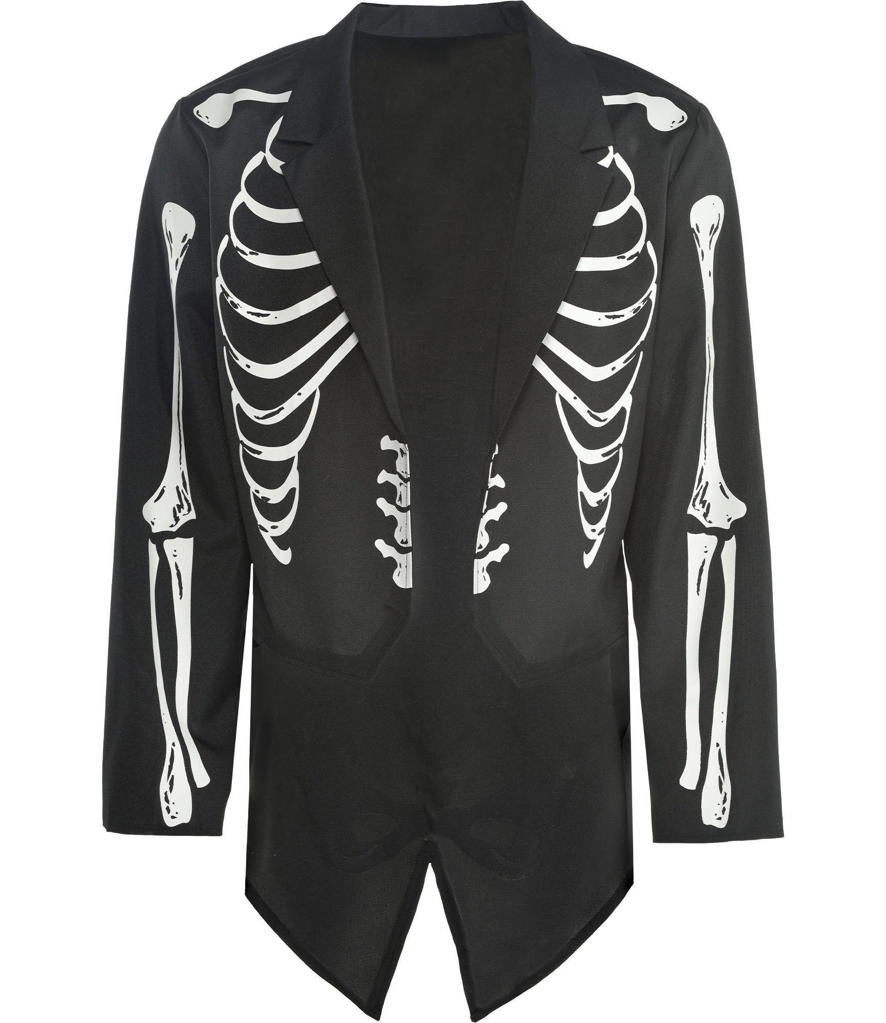 Skeleton Tailcoat Jacket for Adults