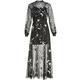 Iridescent Mystic Lunar Mesh Dress with Slip for Adults