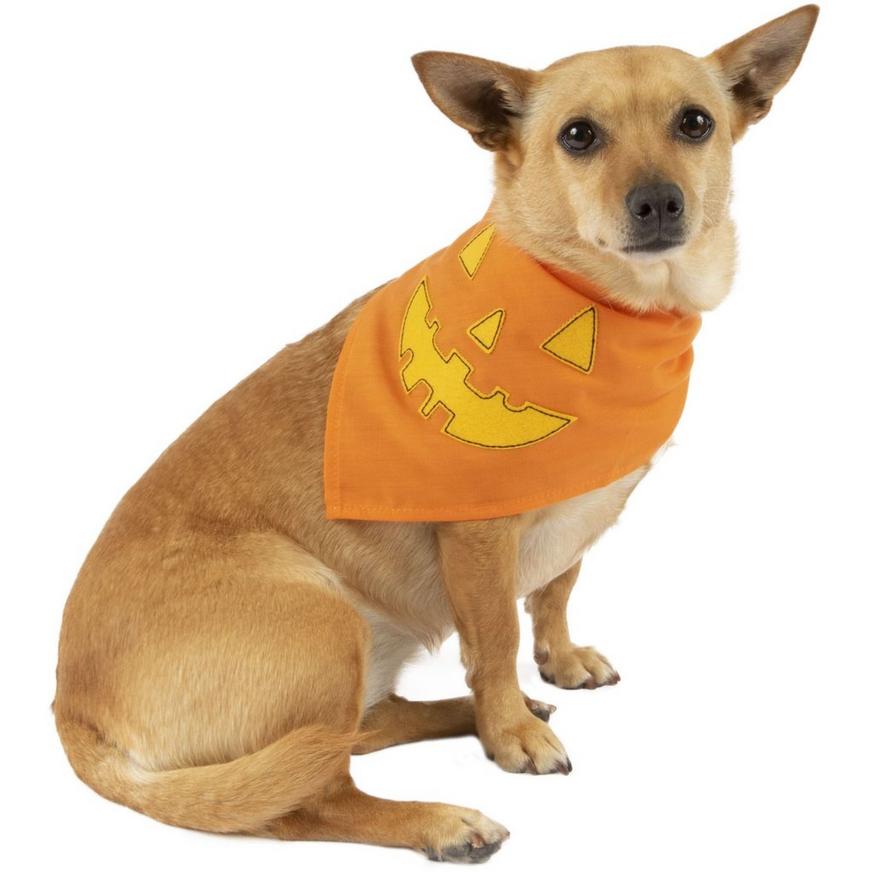 Halloween Pumpkin Bandana for Dogs