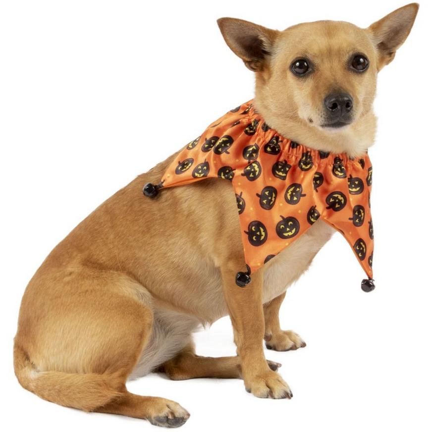 Halloween Pumpkin Jester Collar for Dogs
