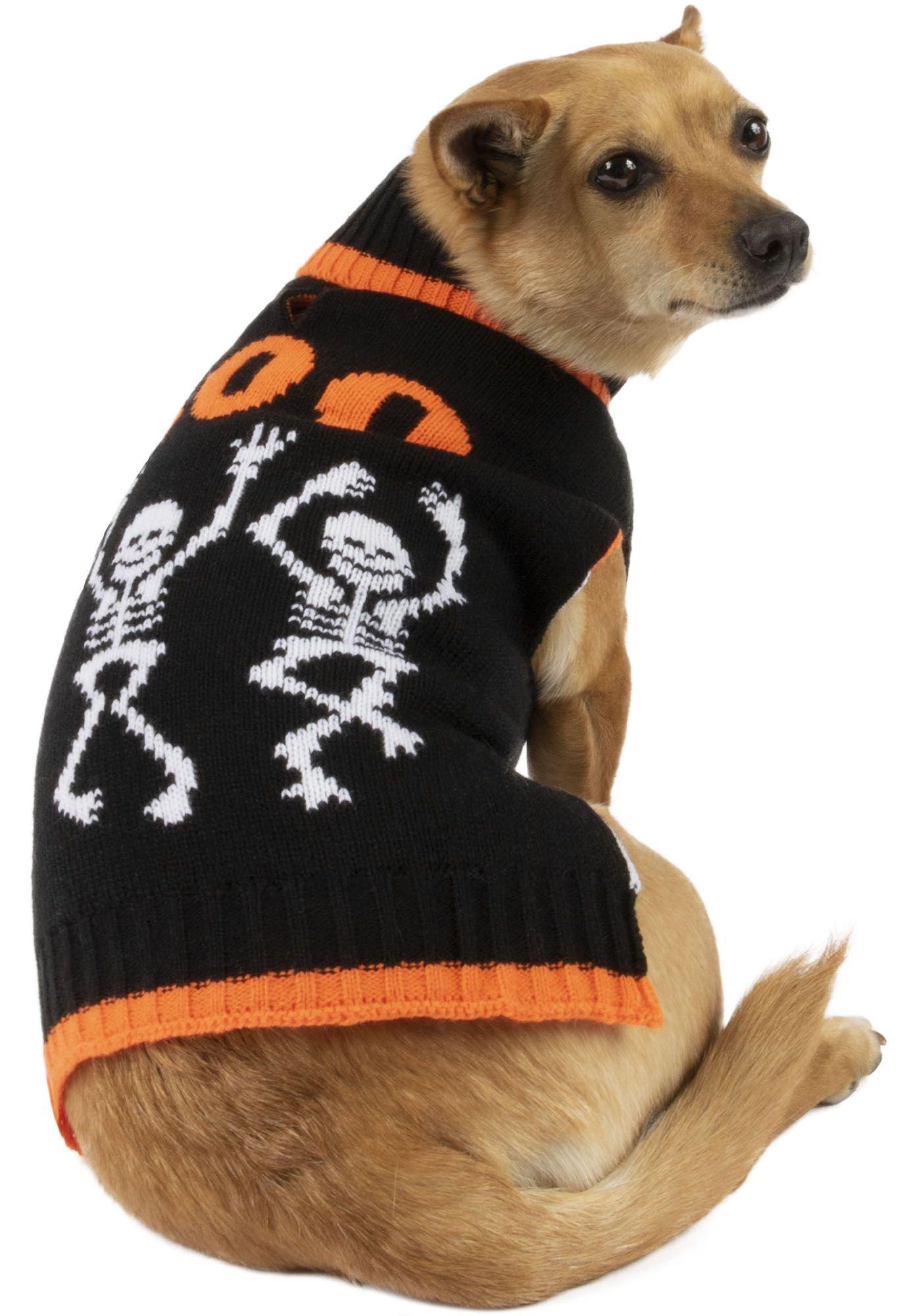 Dancing Skeletons Halloween Sweater for Dogs