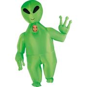 Kids' Green Alien Inflatable Costume