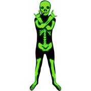 Glow-in-the-Dark Skeleton Morphsuit Costume for Kids
