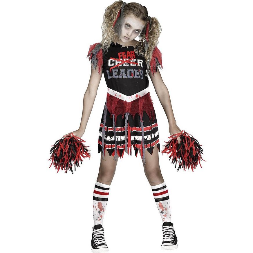 Kids' Red Zombie Fearleader Costume