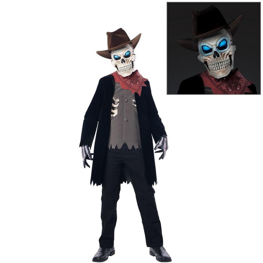 Light-Up Extreme Undead Zombie Cowboy Costume for Kids 