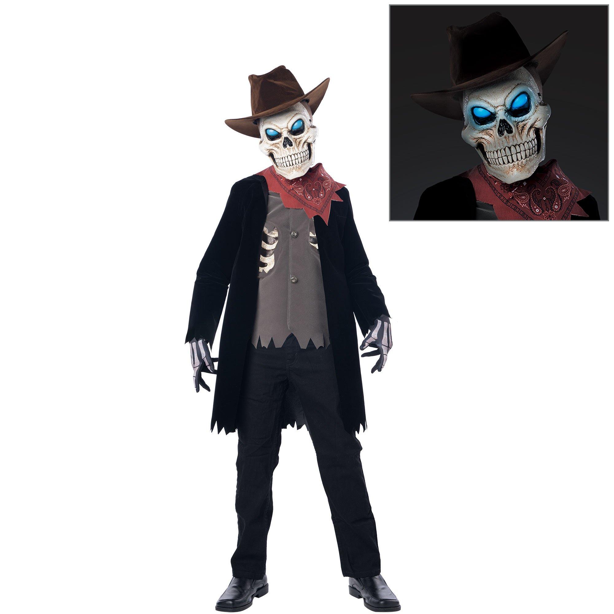 Light-Up Extreme Undead Zombie Cowboy Costume for Kids