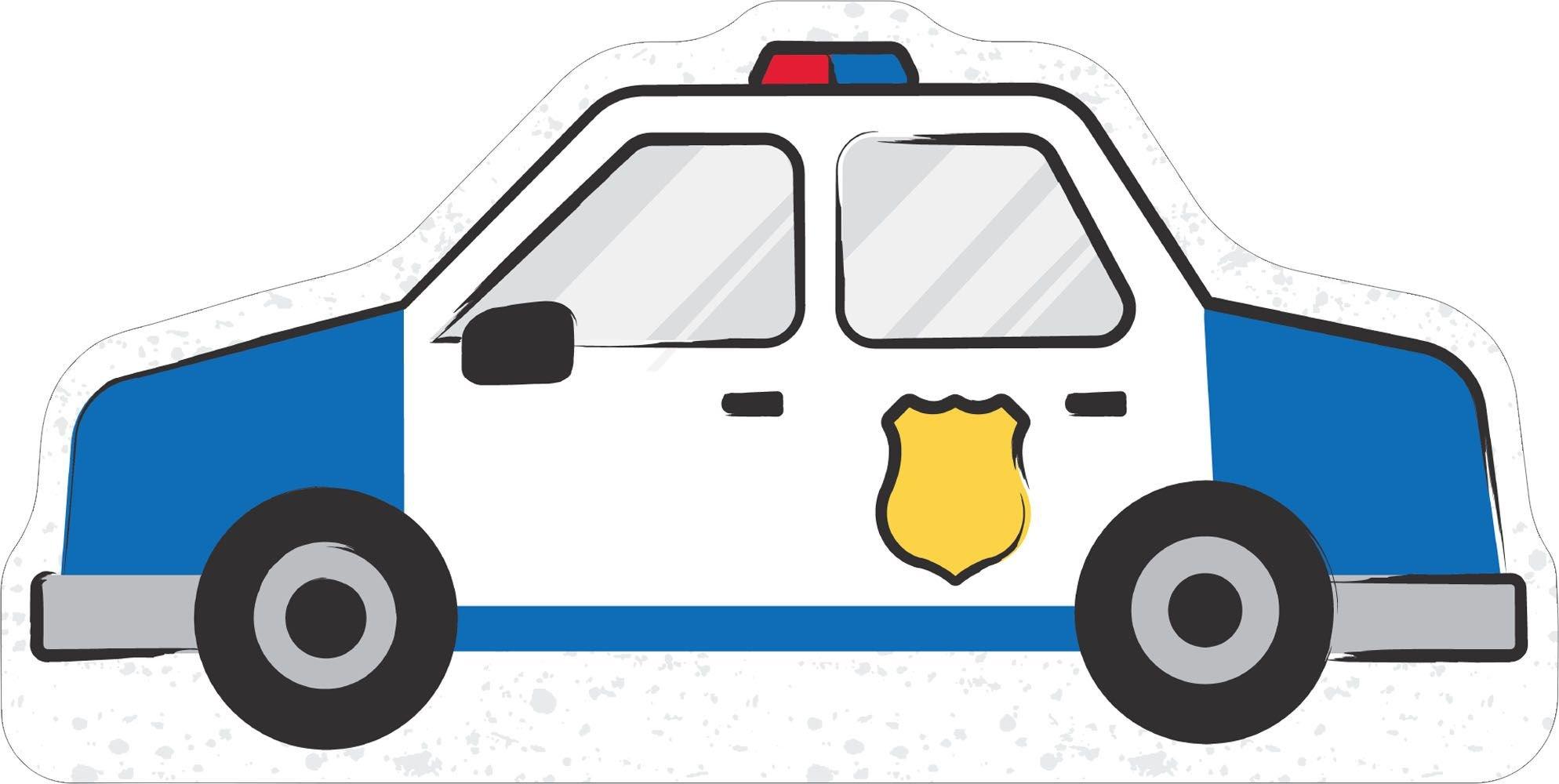 Police Car Cardboard Cutout, 36in x 18in First Responders Party City