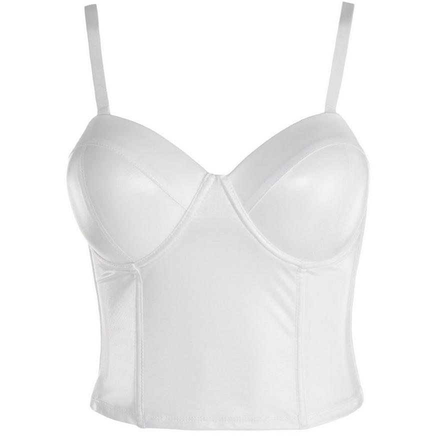 White Sleek Corset for Adults with Removable Straps