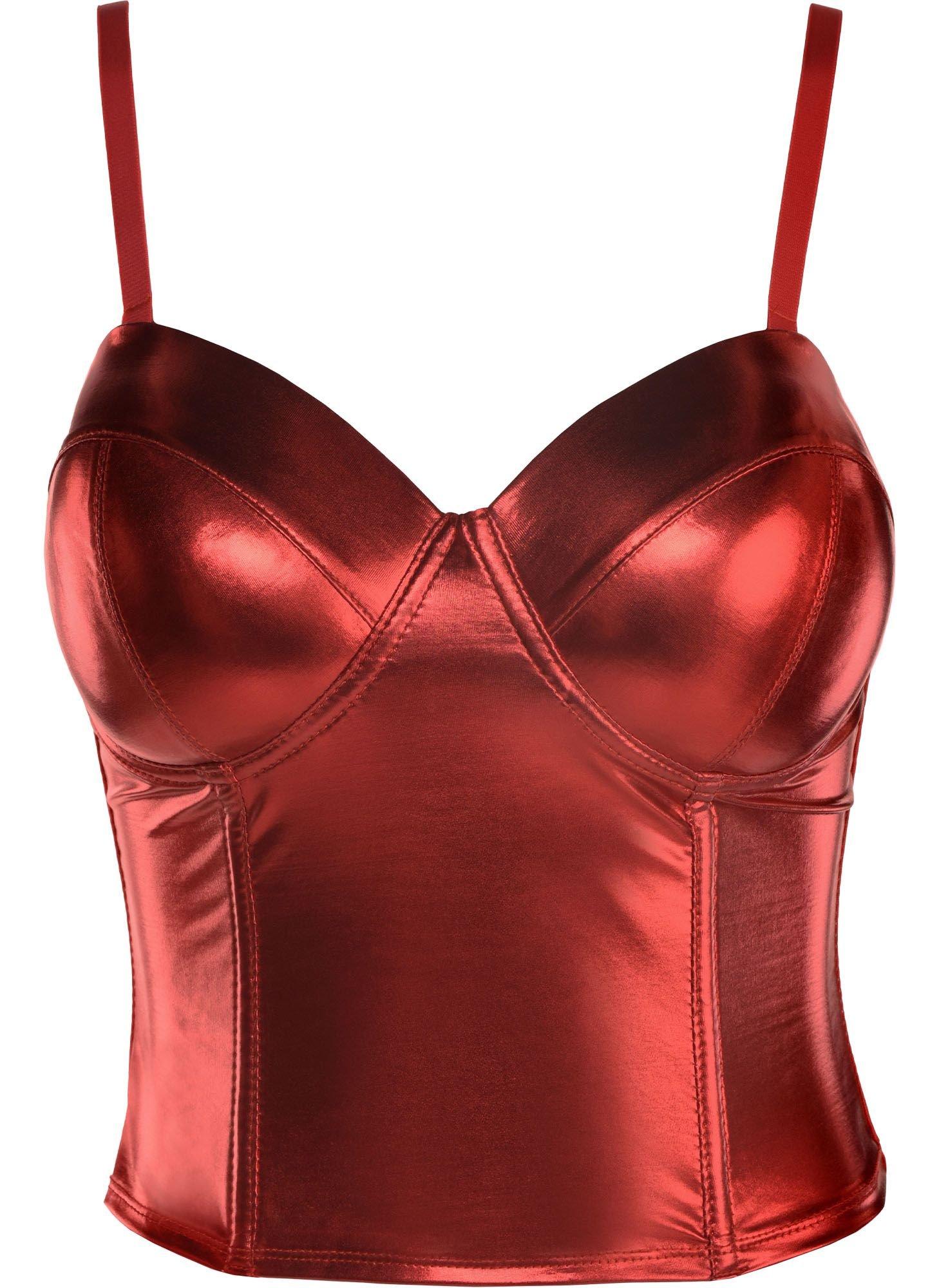 Red Sleek Corset for Adults with Removable Straps