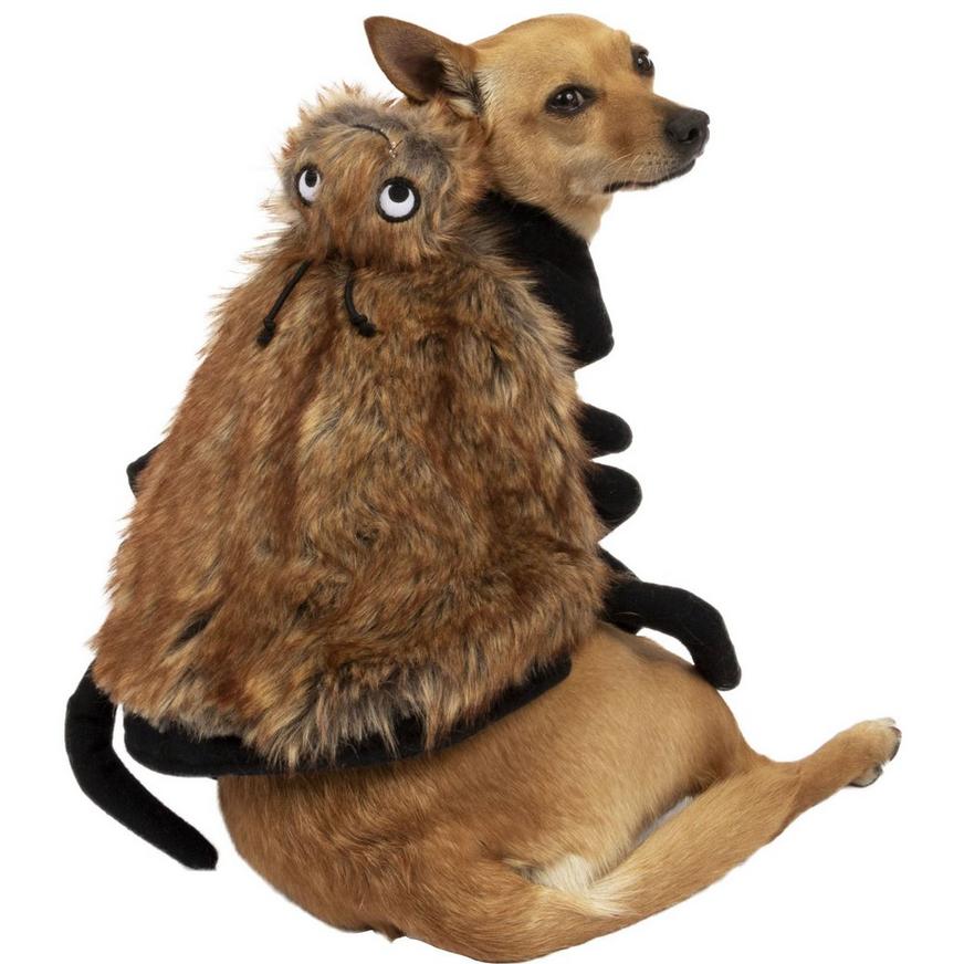 Brown Fuzzy Spider Halloween Costume for Dogs
