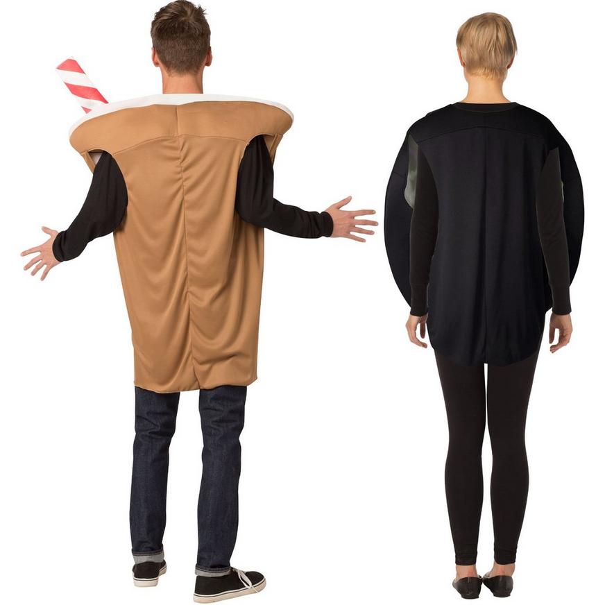 Sprinkle Donut & Cold Brew Coffee Couples Costumes for Adults 