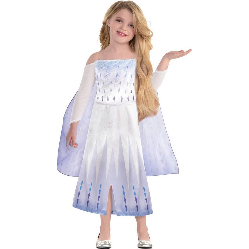 Party City Elsa Act 2 Halloween Costume for Girls Includes Dress Frozen 2 