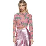Pink Camo Cropped Jacket for Adults - Iridescent Glam