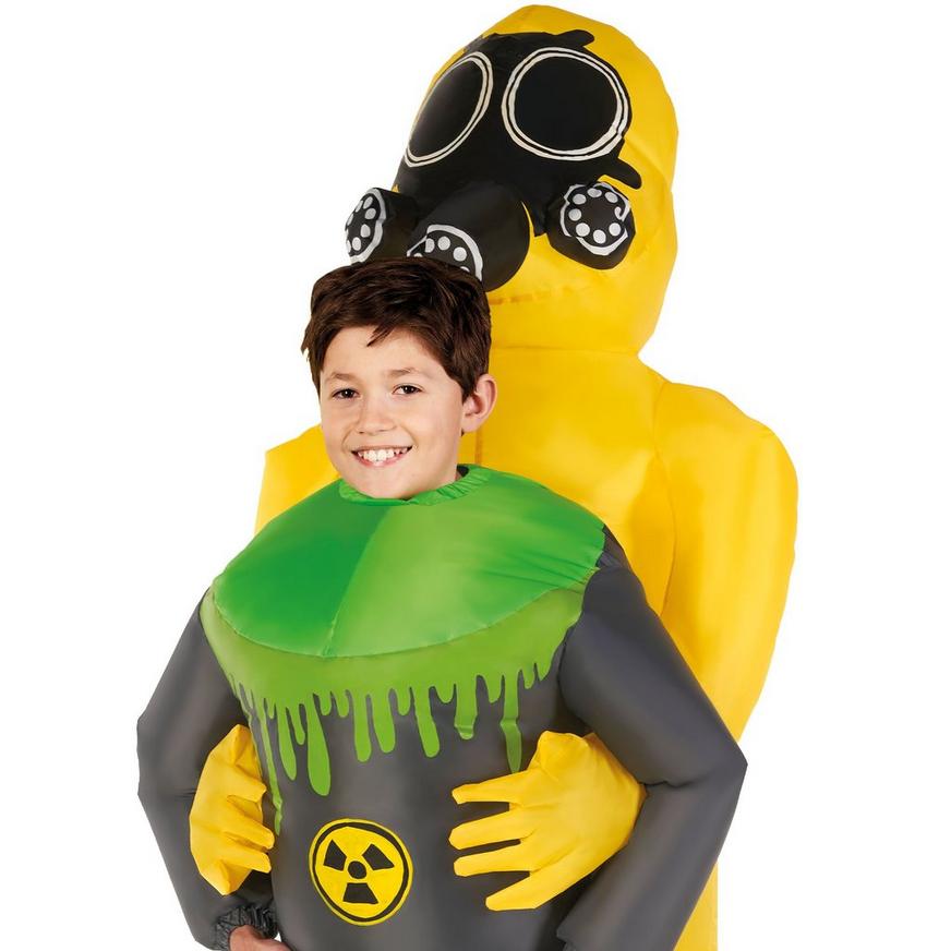 Inflatable Hazmat Toxic Radiation Pick-Me-Up Costume for Kids 