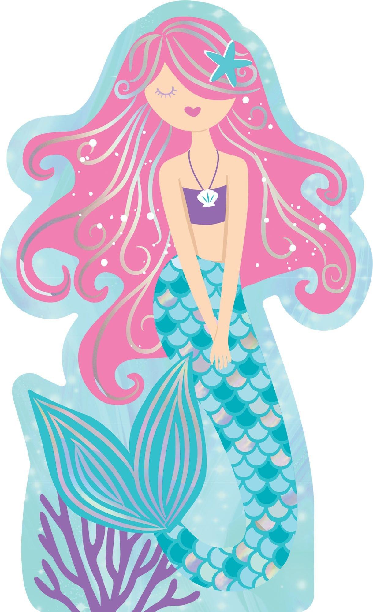Shimmering Mermaid Cardboard Cutout Party City