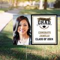 Custom Achievement is Key Graduation Photo Yard Sign