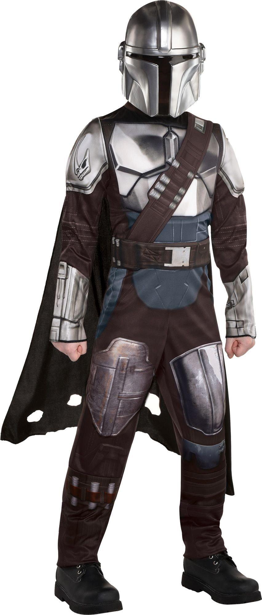 Jazwares Boys' The Mandalorian Costume - Size 4-6 - Black