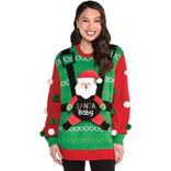 Adult Santa Baby Ugly Christmas Sweater