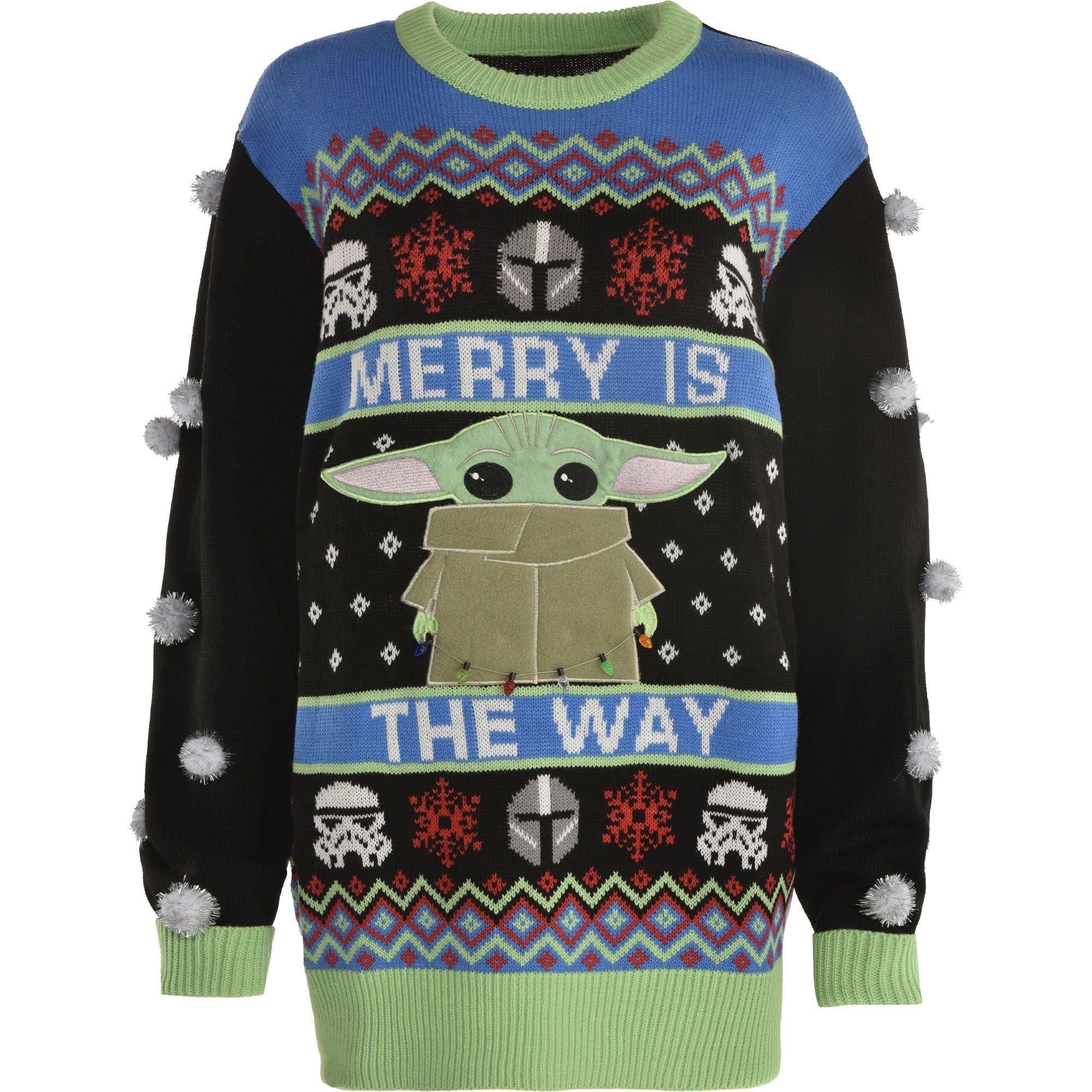 Boston Red Sox Cute Baby Yoda Star Wars 3D Ugly Christmas Sweater Unisex  Men and Women Christmas Gift - Banantees