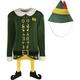 Adult Elf Movie Ugly Christmas Sweater with Hat
